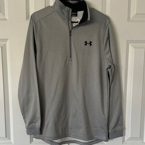 Under Armour Men's Light Gray Quarter-Zip Pullover